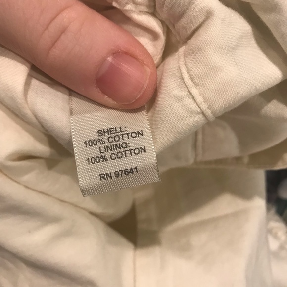 J.Jill 16 Cotton Skirt Cream w/ Multi Color Dots - Picture 5 of 7